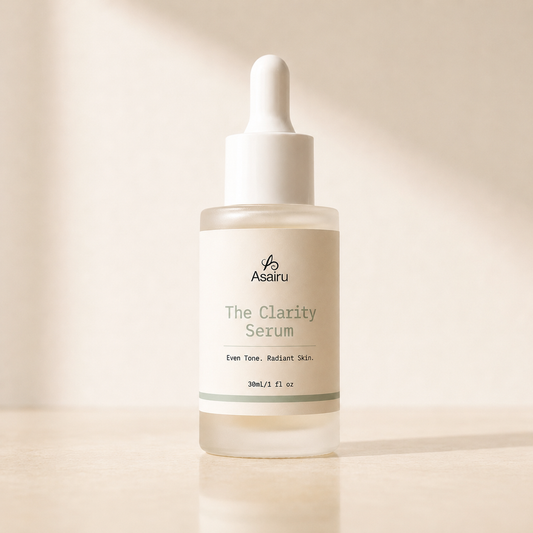 Asairu The Clarity Serum bottle, 30ml niacinamide facial serum